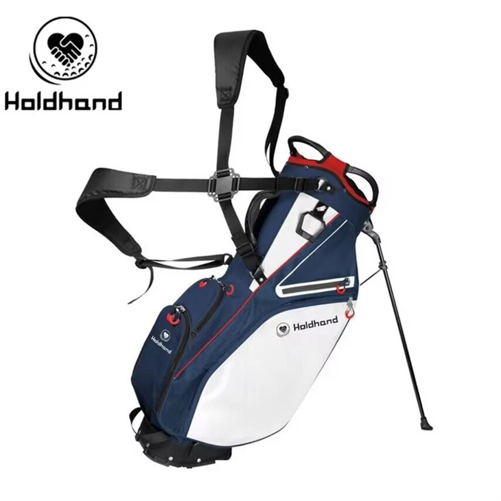 Tournament-Ready Golf Bags Custom PU Leather Stand System factory
