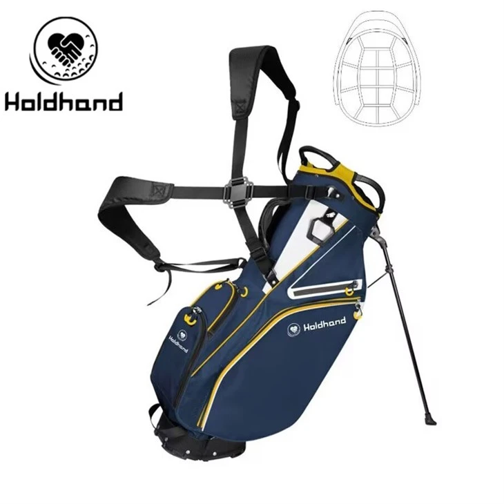 Tournament-Ready Golf Bags Custom PU Leather Stand System suppliers