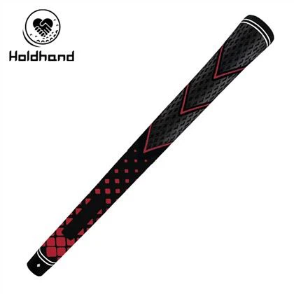 Fashion Black Nature Rubber Red Lines Custom Logo Super Tacky Golf Iron Grip