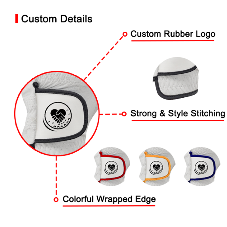 Custom Golf Gloves Fashion Design Printing Design Golf Gloves Plain Golf Gloves